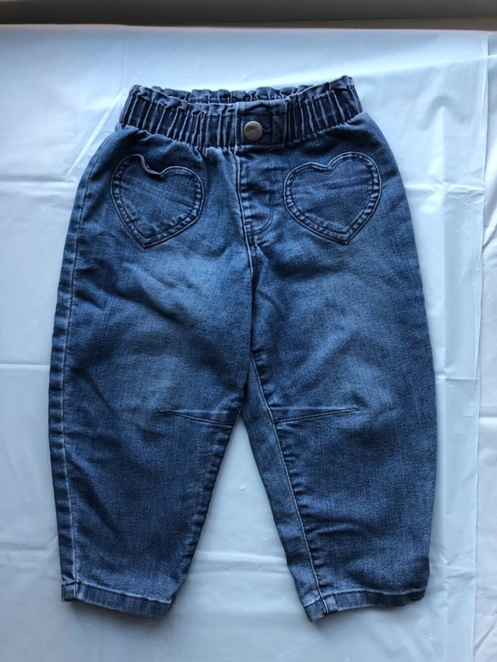 Carter's Toddler (2T/2A) Denim Jeans w/Heart Pockets; Like new condition